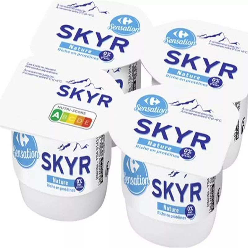 0% fat fresh cheese skyr yogurt 4x100g (#113740)