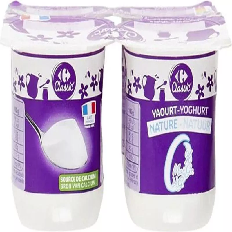 0% fat plain yogurt 4x125g (#113727)