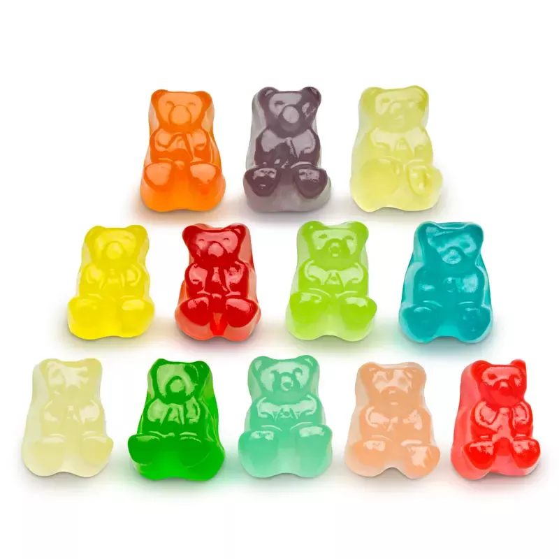 12 Flavor Gummi Bear Mini Cubs – Bulk Bags