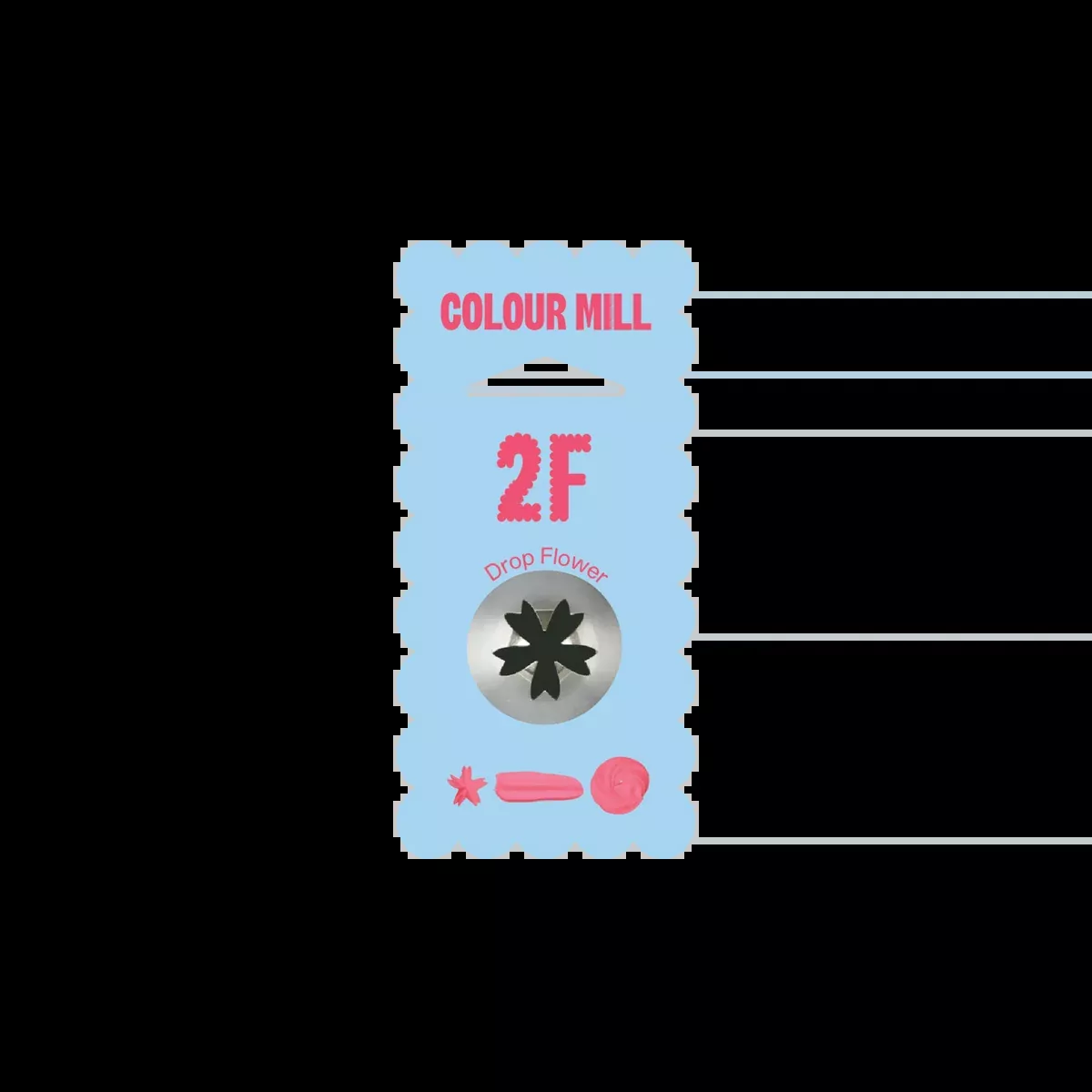 #2F | Piping Tip | Drop Flower | Colour Mill