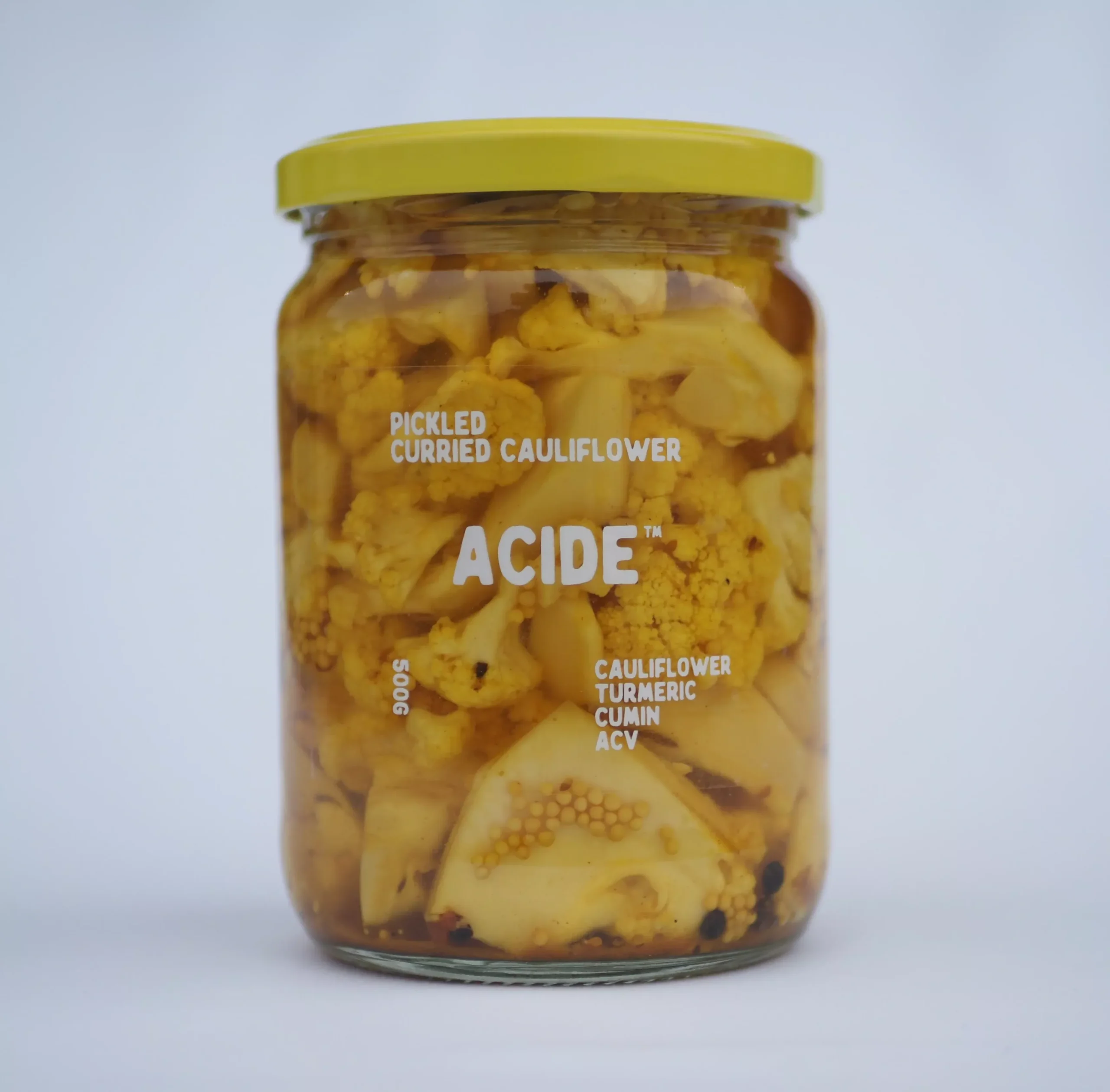 Acide Pickled Curried Cauliflower | 500g