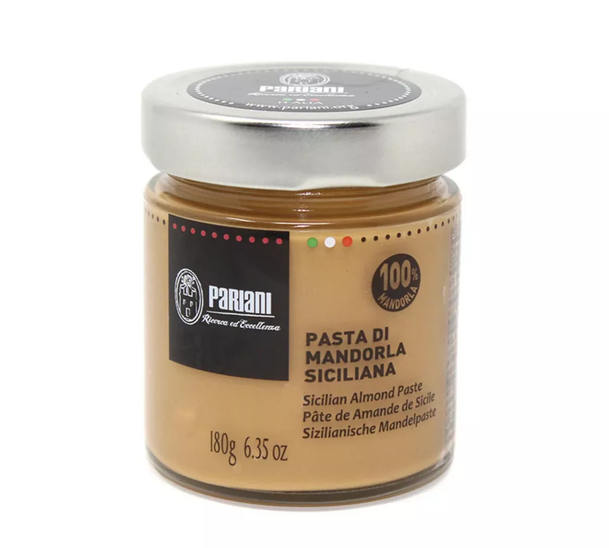 Almond Paste Pure, 100% Sicilian (Italy) - Jar