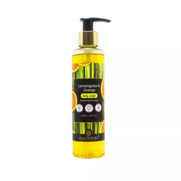 Ayuveer Lemongrass & Orange Body Wash - 200 ml