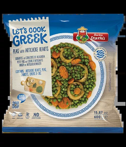 Barba Stathis Peas and Artichokes, 600g