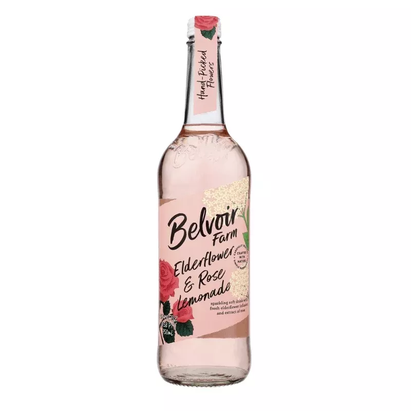 Belvoir Elderflower and Rose Lemonade, 25.4 oz