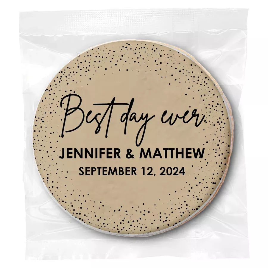 Best Day Ever - Personalized Direct Print On Square Sugar Cookie