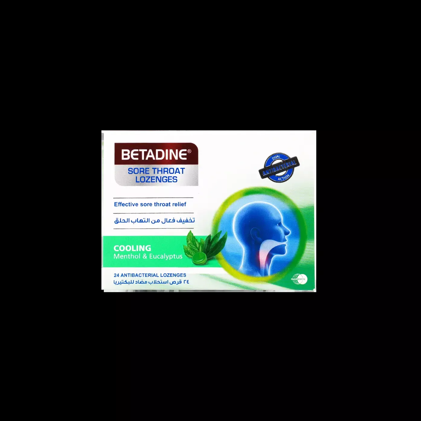 Betadine Cooling Menthol & Eucalyptus 24 Lozenges