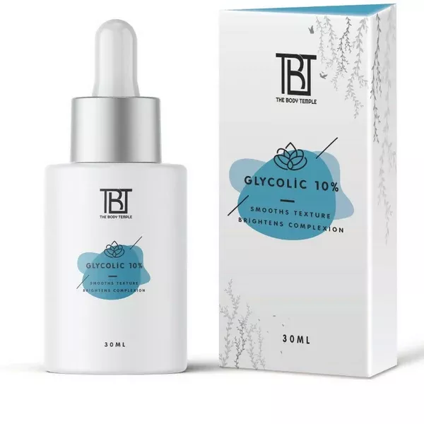 The Body Temple Glycolic 10% Face Serum - 30 ml