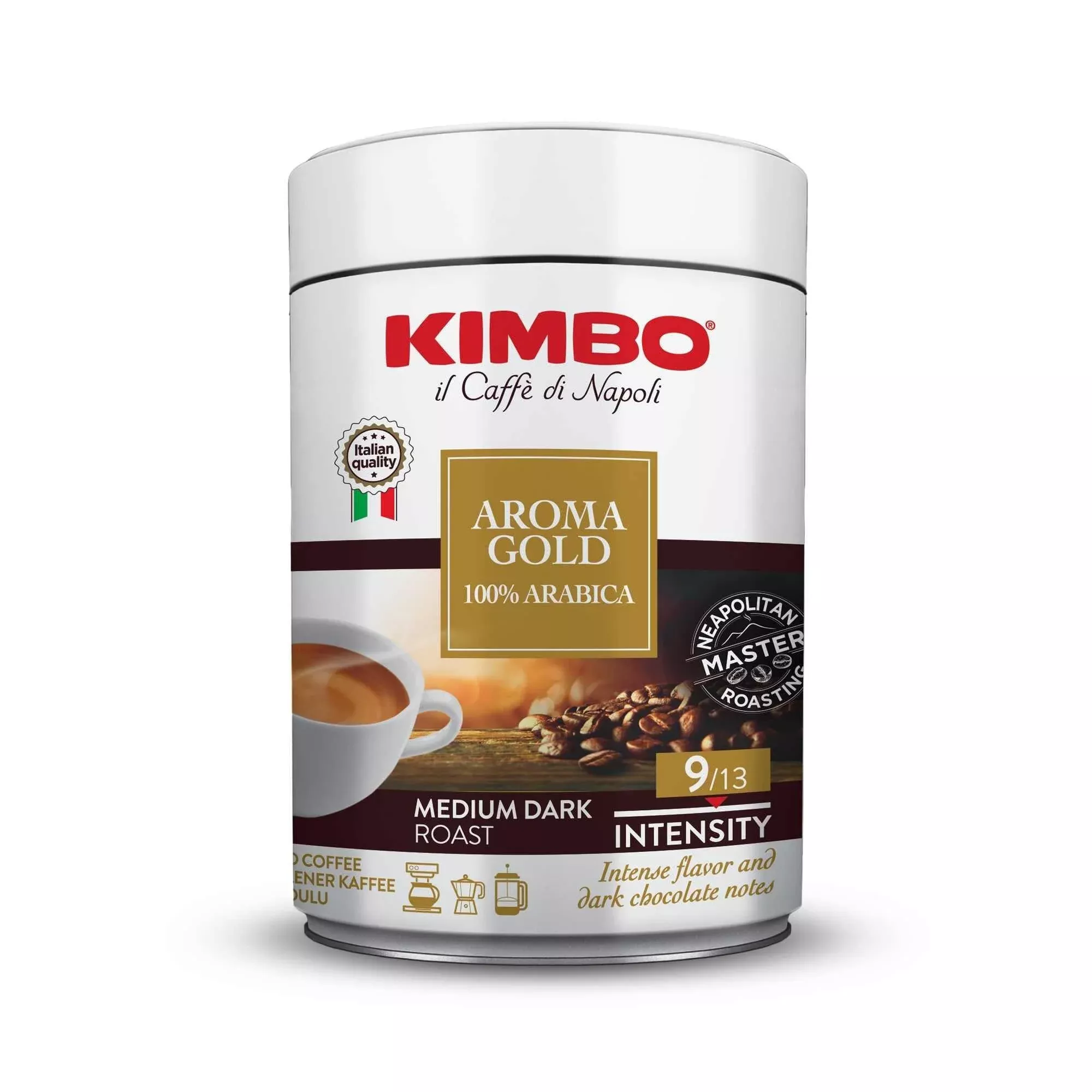 Caffe Kimbo Aroma Gold 100% Arabica, 8.8 oz