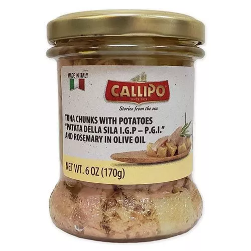 Callipo Tuna in Olive Oil with Potatoes and Rosemary, 6 oz Jar