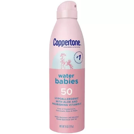 Coppertone Water Babies SPF 50 Continuous Spray, 6 fl. oz.