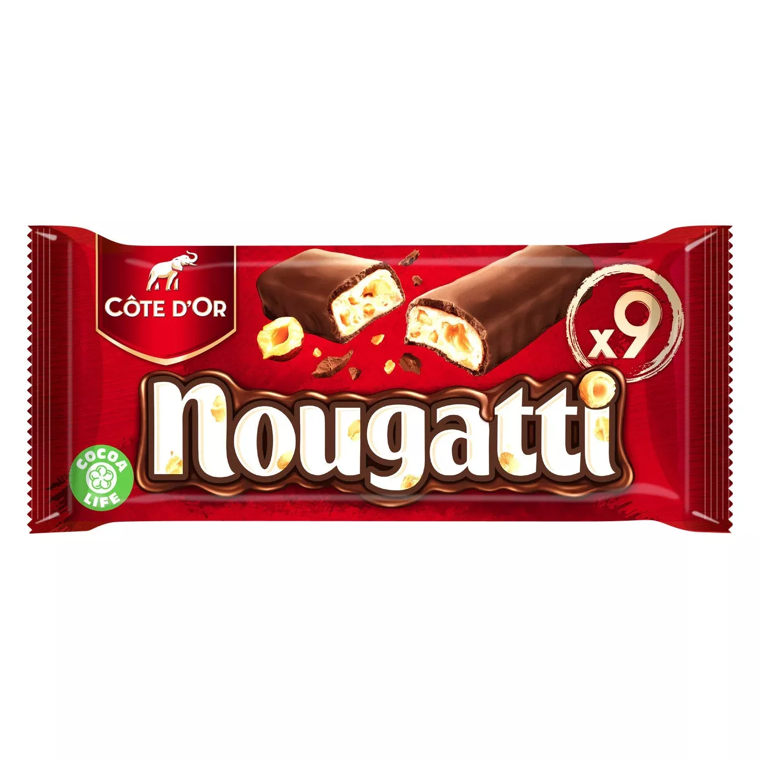 Cote D'or Nougatti, Milk Chocolate & Nougat Bars (France)