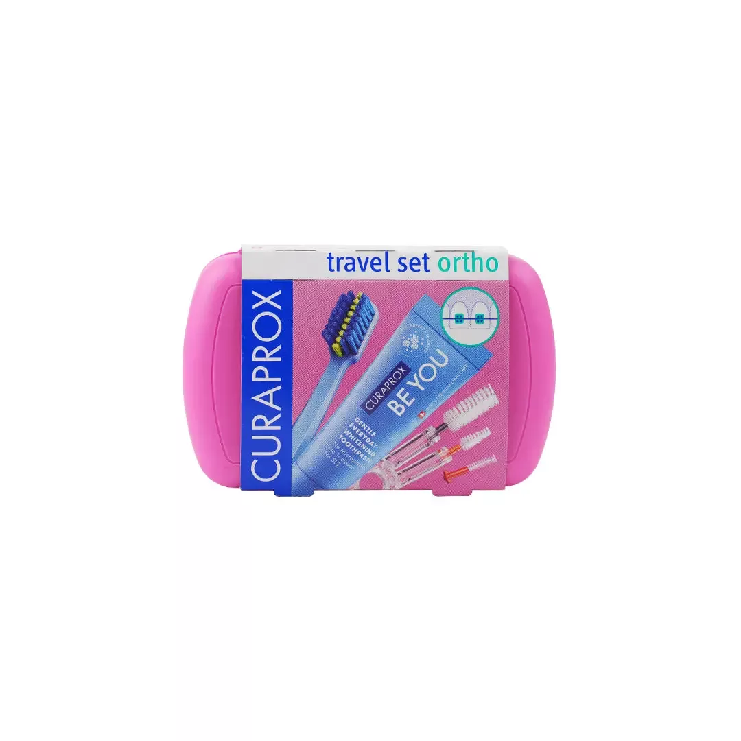 Curaprox Travel Set Ortho-Pink