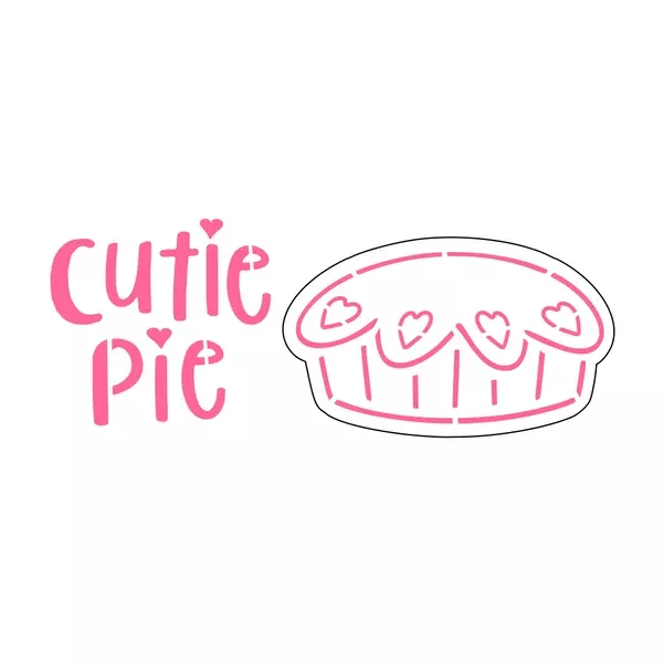 Cutie Pie Cutter/Stencil Set