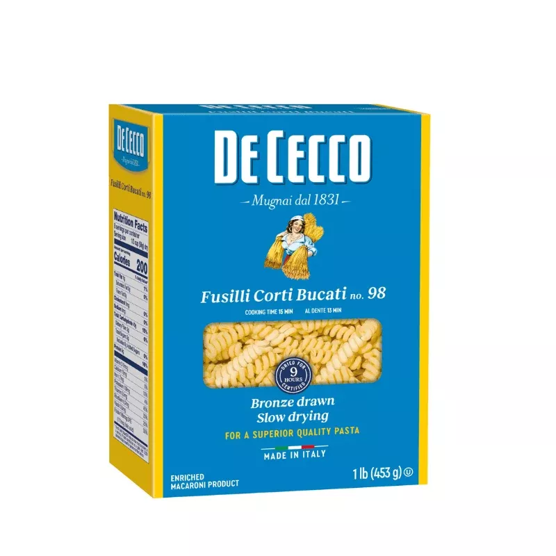 De Cecco Fusilli Corti Bucati Pasta, 1 lb