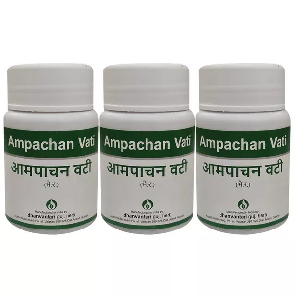 Dhanvantari Ampachan Vati - 60 tabs - Pack of 3