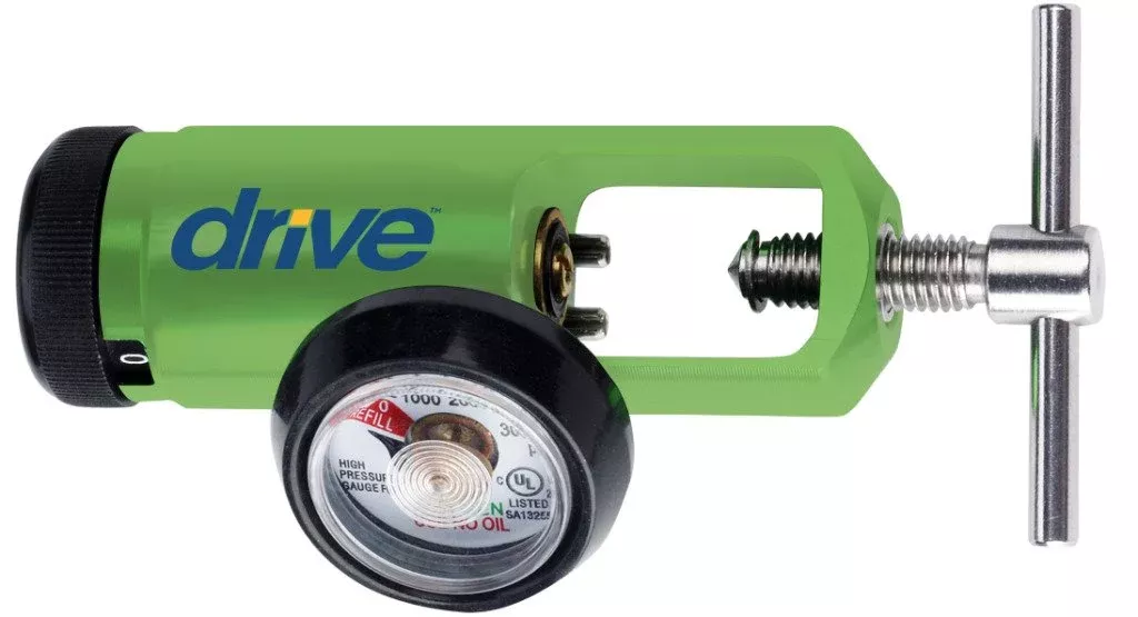 Drive Medical Oxygen Regulator Click Style 0 - 15 LPM