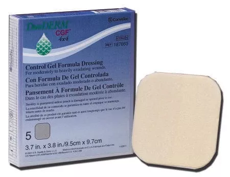 DuoDerm CGF Hydrocolloid Dressing, 6 x 8 Inch, 5 ct