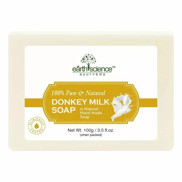 Earth Science Ayurveda Donkey Milk Bath Soap - 100 gm