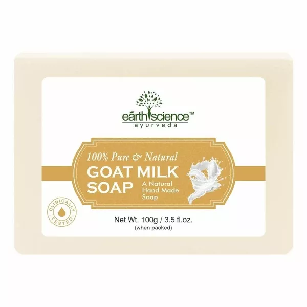 Earth Science Ayurveda Goat Milk Bath Soap - 100 gm