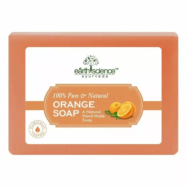 Earth Science Ayurveda Orange Bath Soap - 125 gm
