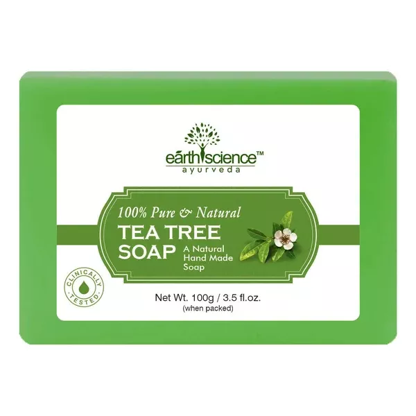 Earth Science Ayurveda Tea Tree Bath Soap - 100 gm