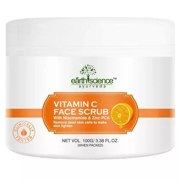 Earth Science Ayurveda Vitamin C Face Scrub - 100 gm