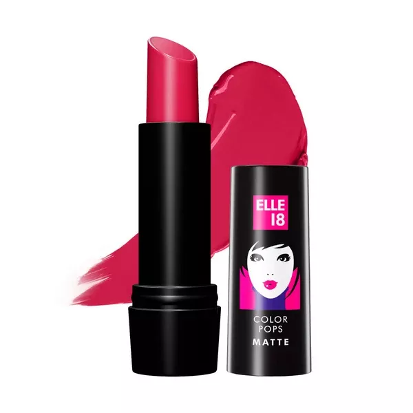 Elle 18 Color Pop Matte Lip Color - P23 Deep Pink - 4.3 gm