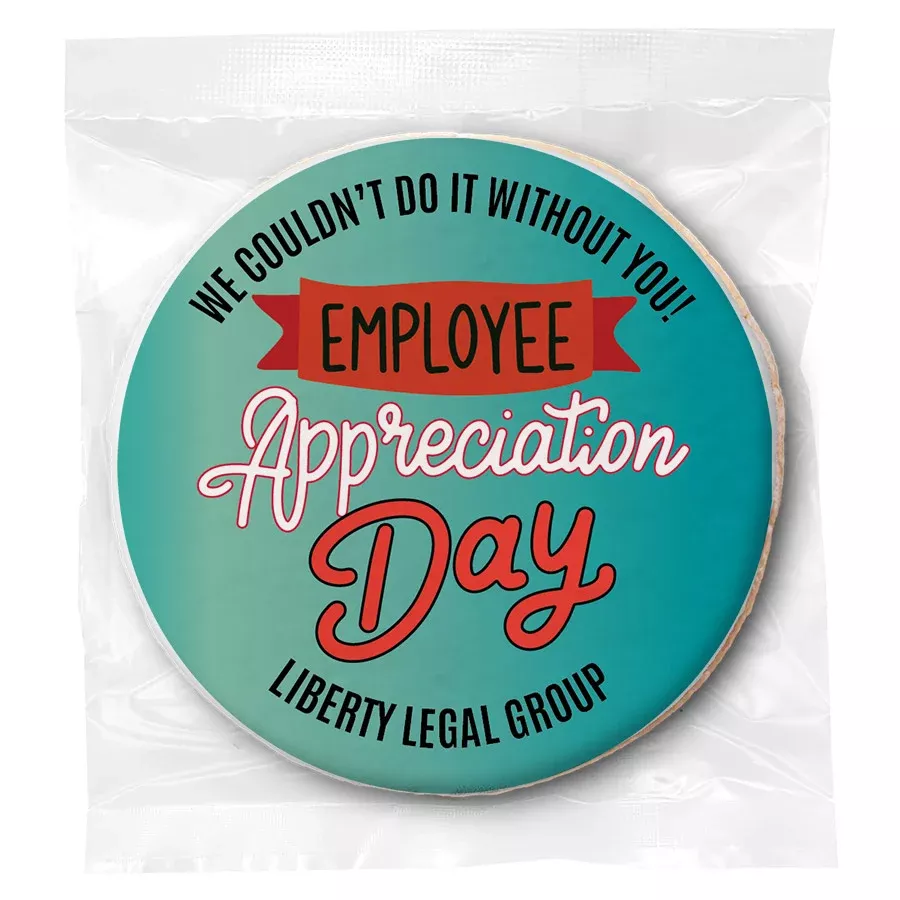 Employee Appreciation Day Banner - Personalized Direct Print On Round Sugar Cookie
