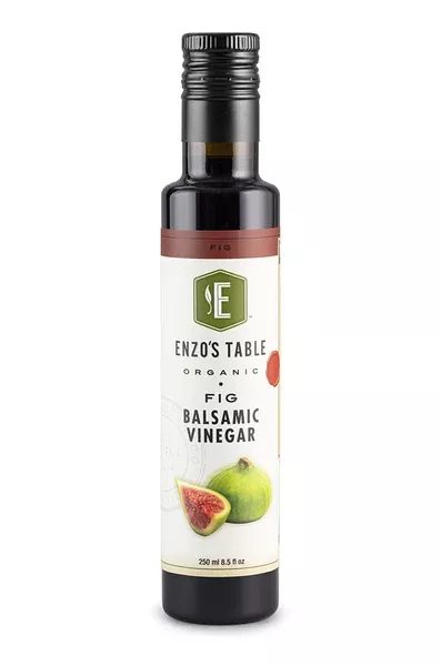 Enzo's Table Organic Fig Balsamic Vinegar, 250 ml (8.5 fl oz)