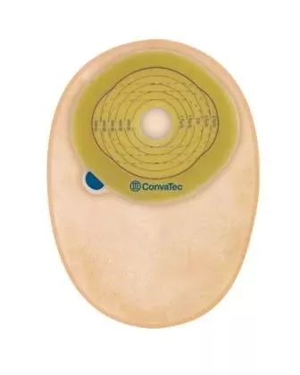 Esteem + One-Piece Closed End Opaque Filtered Ostomy Pouch, 8 Inch Length, 13/16 to 2.75 Inch Stoma, 30 ct