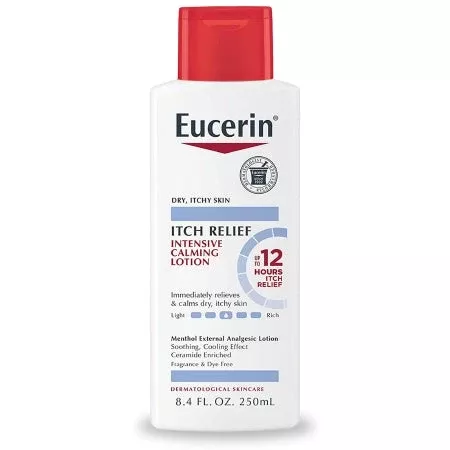 Eucerin Itch Relief Intensive Calming Unscented Lotion, 8.4 fl oz.