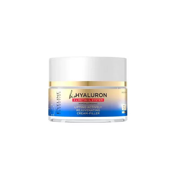 Eveline Cosmetics Bio Hyaluron 3X Retinol System Lifting Actively Rejuvenating Day & Night Cream - 50 ml