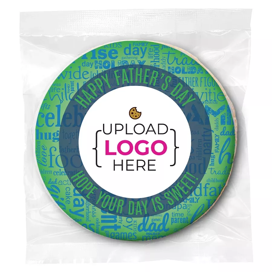 Father's Day Logo Upload - Personalized Direct Print On Round Sugar Cookie