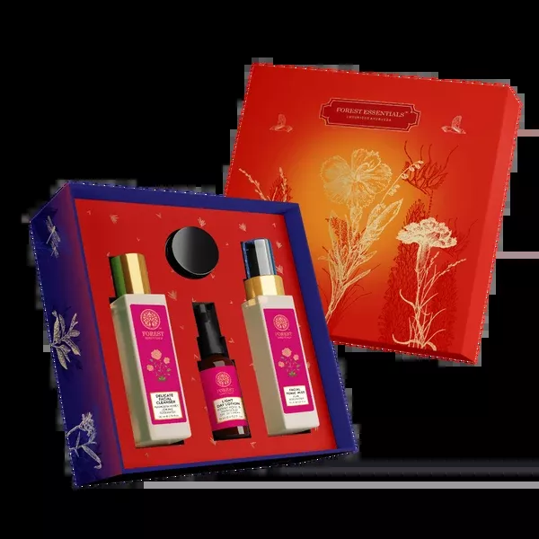 Forest Essentials Patina Rose Glow Kit Gift Box - Gift Box