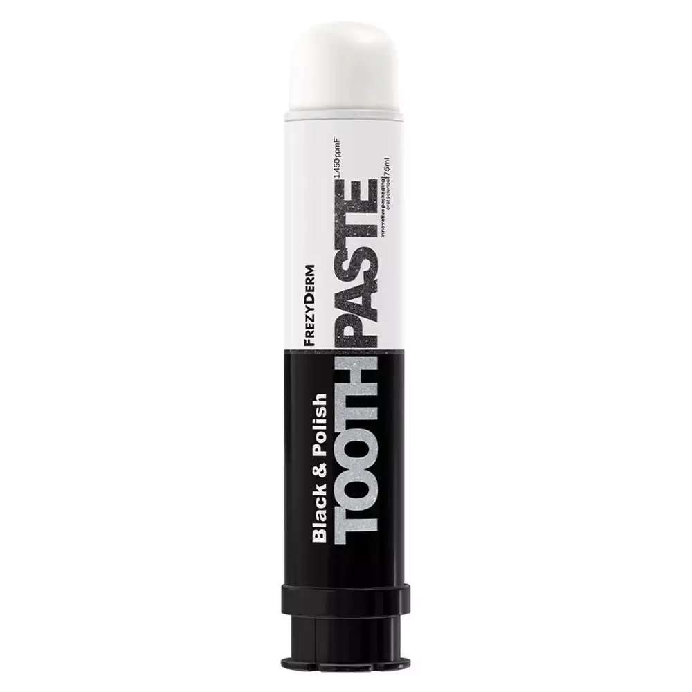 FrezyDerm Black & Polish Toothpaste 75ml