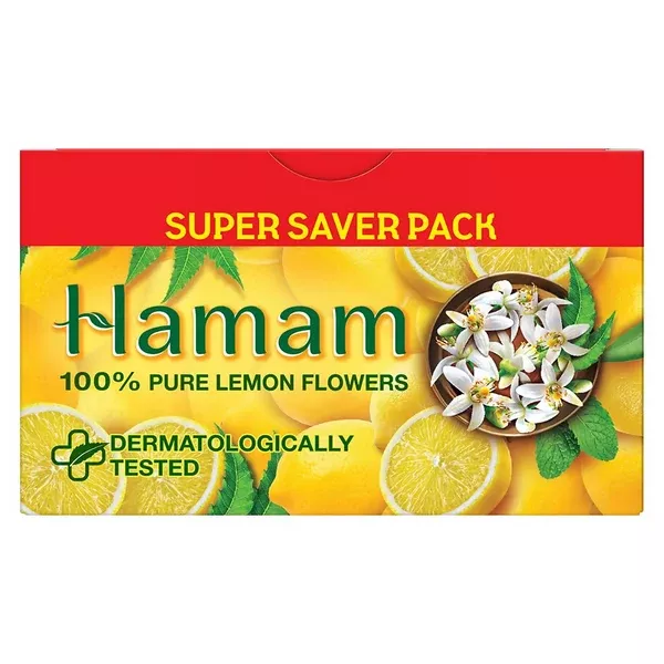 Hamam Pure Lemon Flower Bathing Soap - 150 gm - set of 3