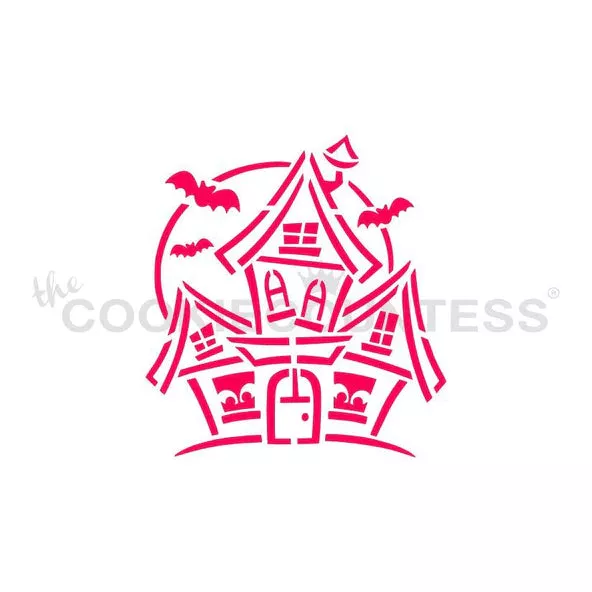 Haunted House PYO Stencil