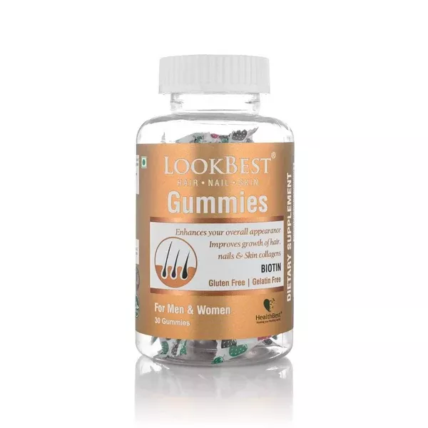 HealthBest Hair, Nail & Skin Gummies - 30 gummies