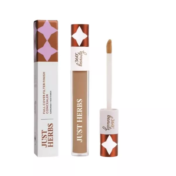 Just Herbs Full Cover Natural Filter Finish Concealer - Almond - 5 ml