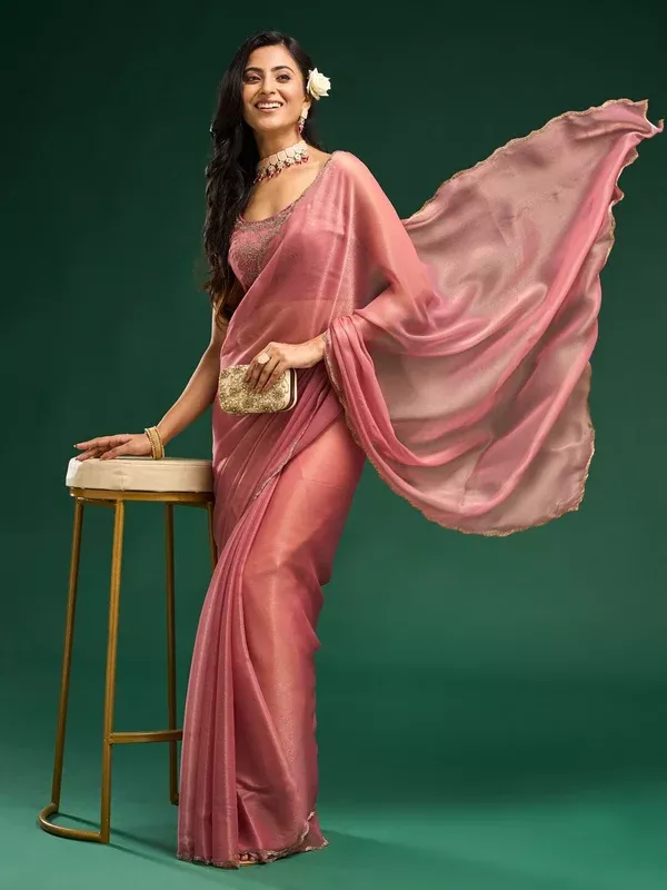 kasee Beads and Stones Saree - Onesize