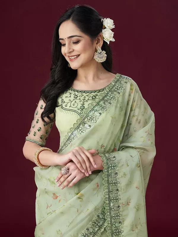 kasee Embellished Floral Sarees - Onesize