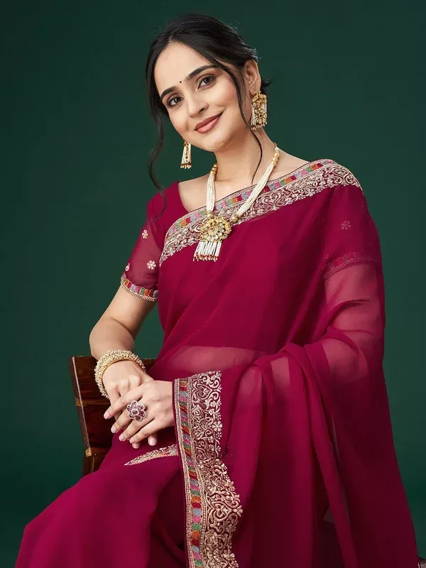 kasee Embroidered Sarees - Onesize