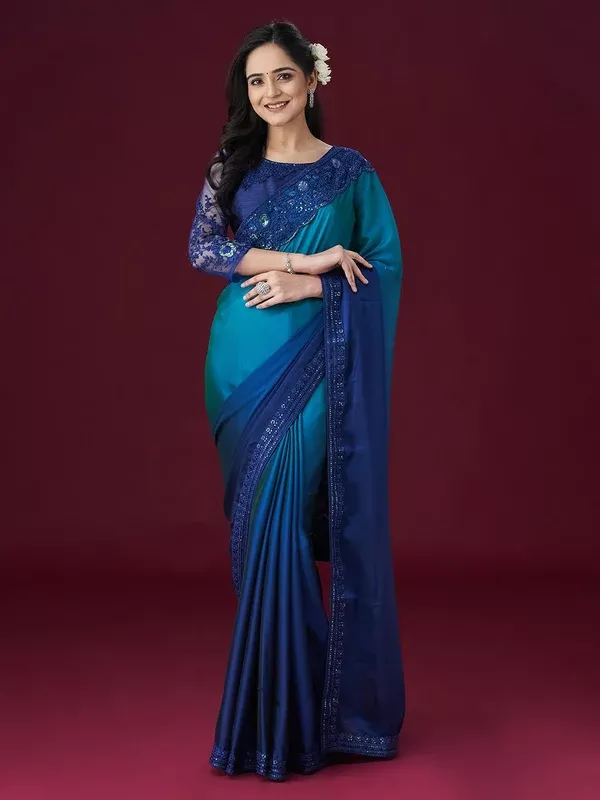 kasee Embroidered Sequinned Saree - Onesize