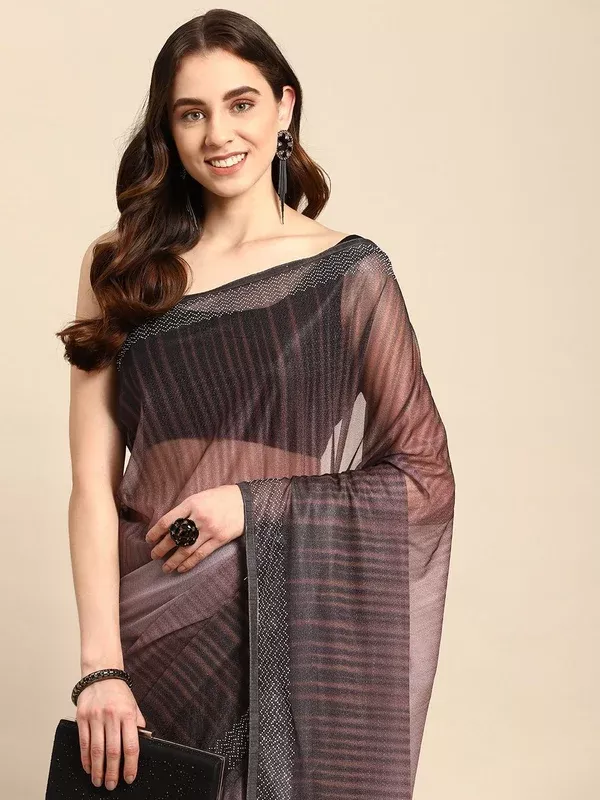 kasee Ombre Beads & Stones Art Silk Saree - Onesize