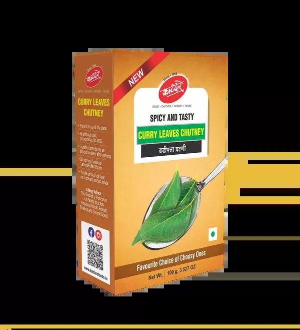 Katdare Foods Curry Leaves Chutney - 100 gm - Pack of 2