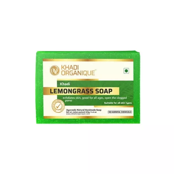 Khadi Organique Lemongrass Soap - 125 gm