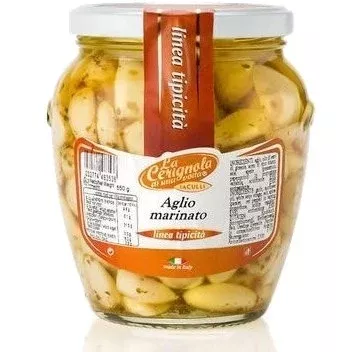 LA CERIGNOLA Marinated Garlic - 580g (19.40oz)