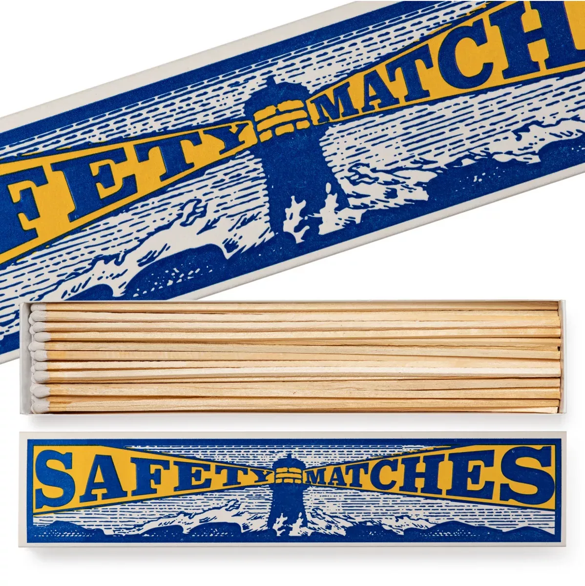 Lighthouse Long Safety Matches (England) - Box