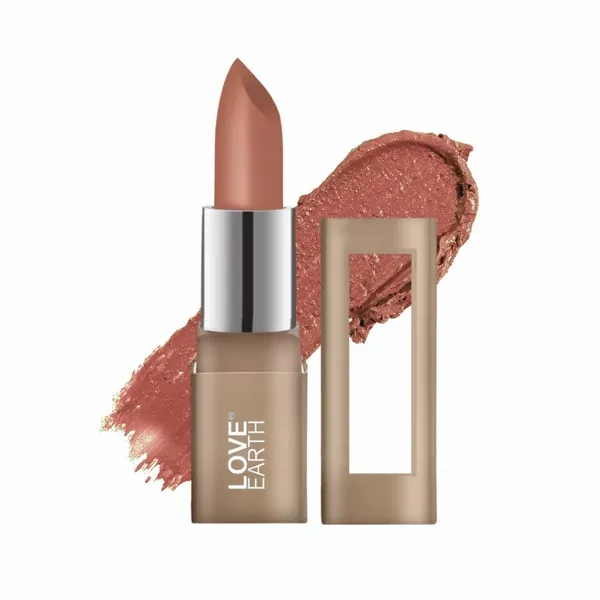 Love Earth Satin Matte Lipstick - Honey - 3.5 gm